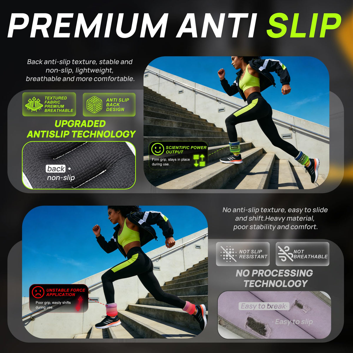 Ankle Wrist Weights Set with Adjustable Straps P2562