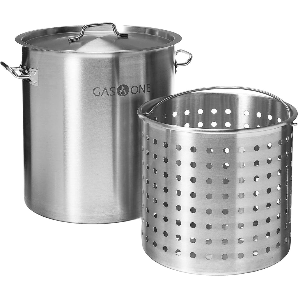 Stainless Steel 36qt Stockpot with Basket and Lid D518572