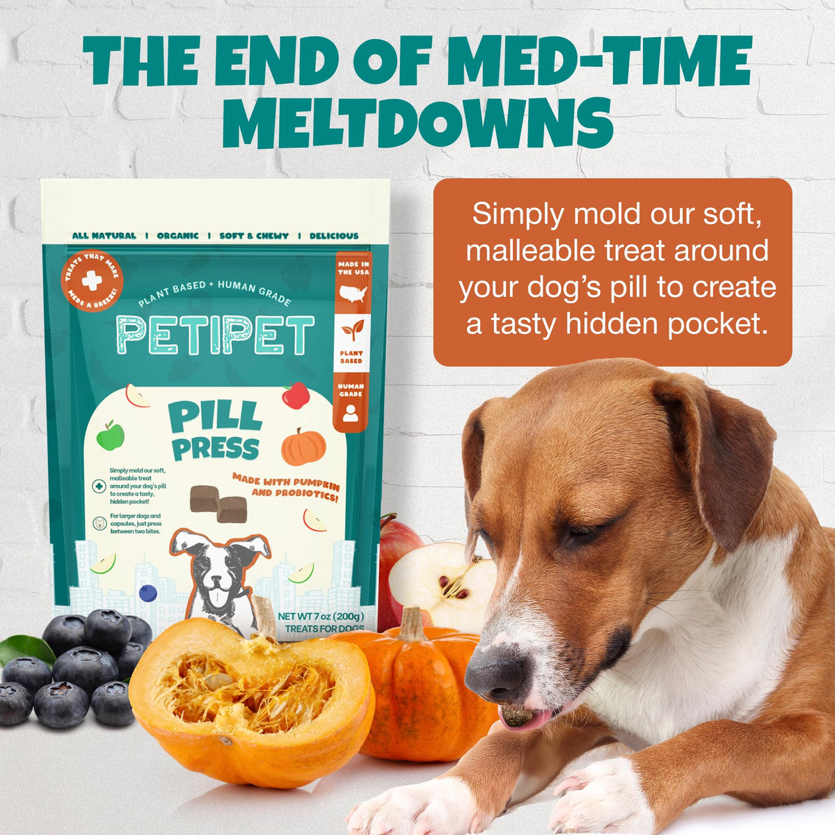 Pill Wraps for Dogs with Pumpkin and Probiotics G4865