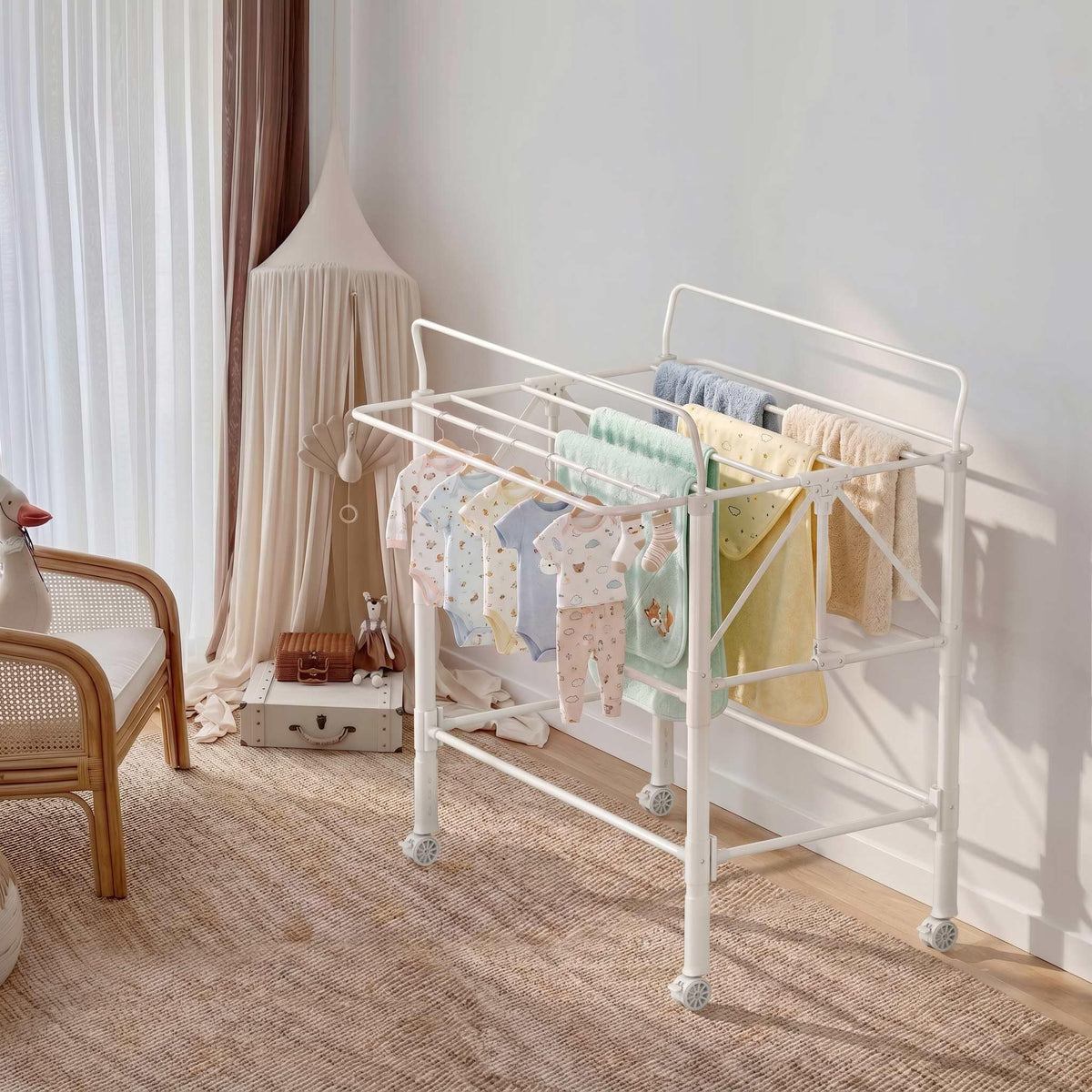 Grey Baby Changing Table with 4 Drawers W2639