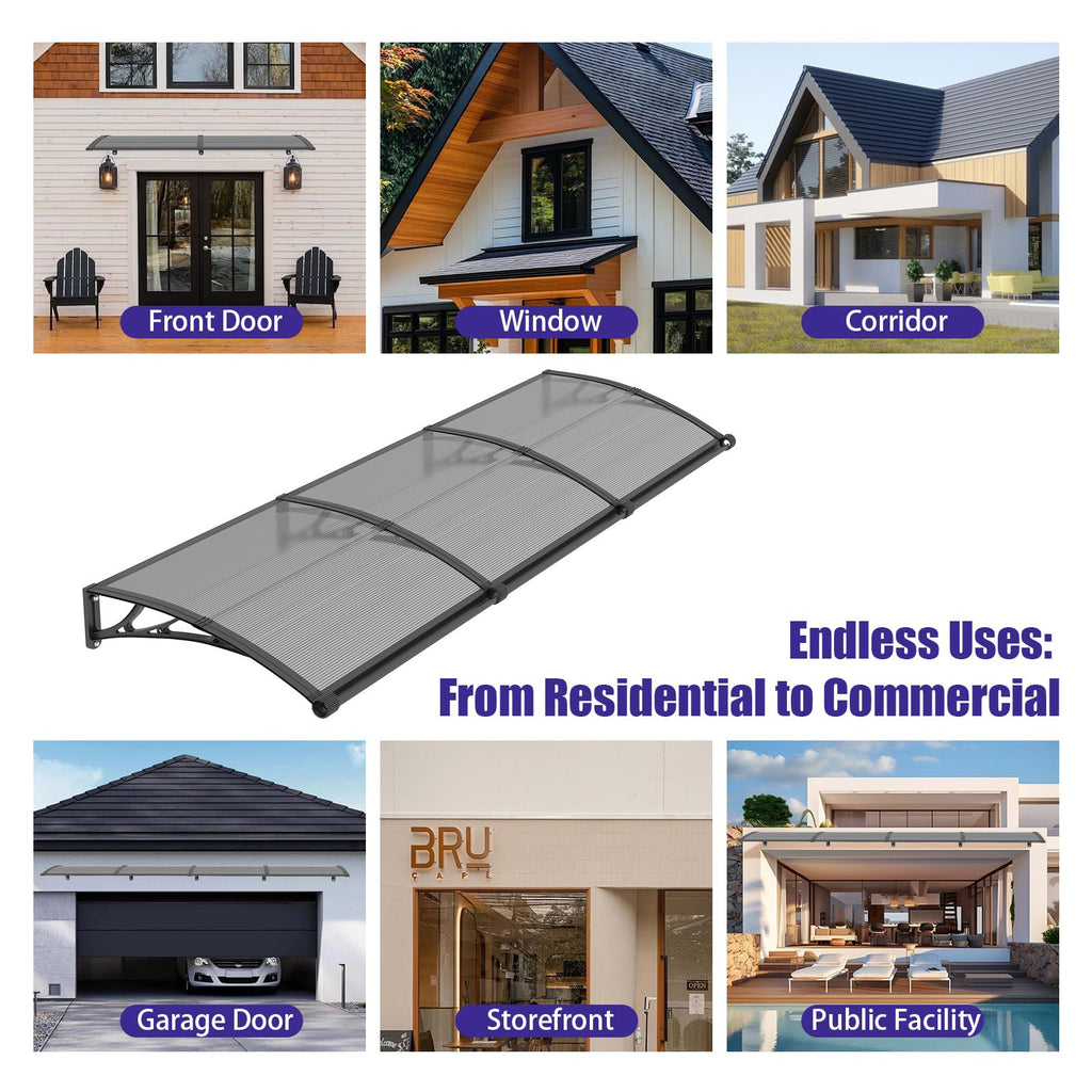 32" x 48" Window Door Awning Canopy with Drainage U3121
