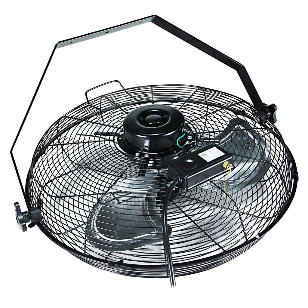 20 Inch High Velocity 3 Speed Black Wall-Mount Fan E78892