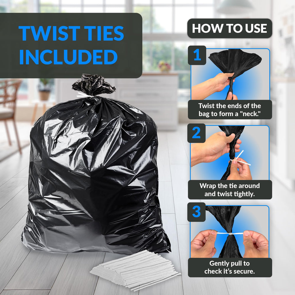40 to 45 Gallon Heavy Duty Trash Bags D24767