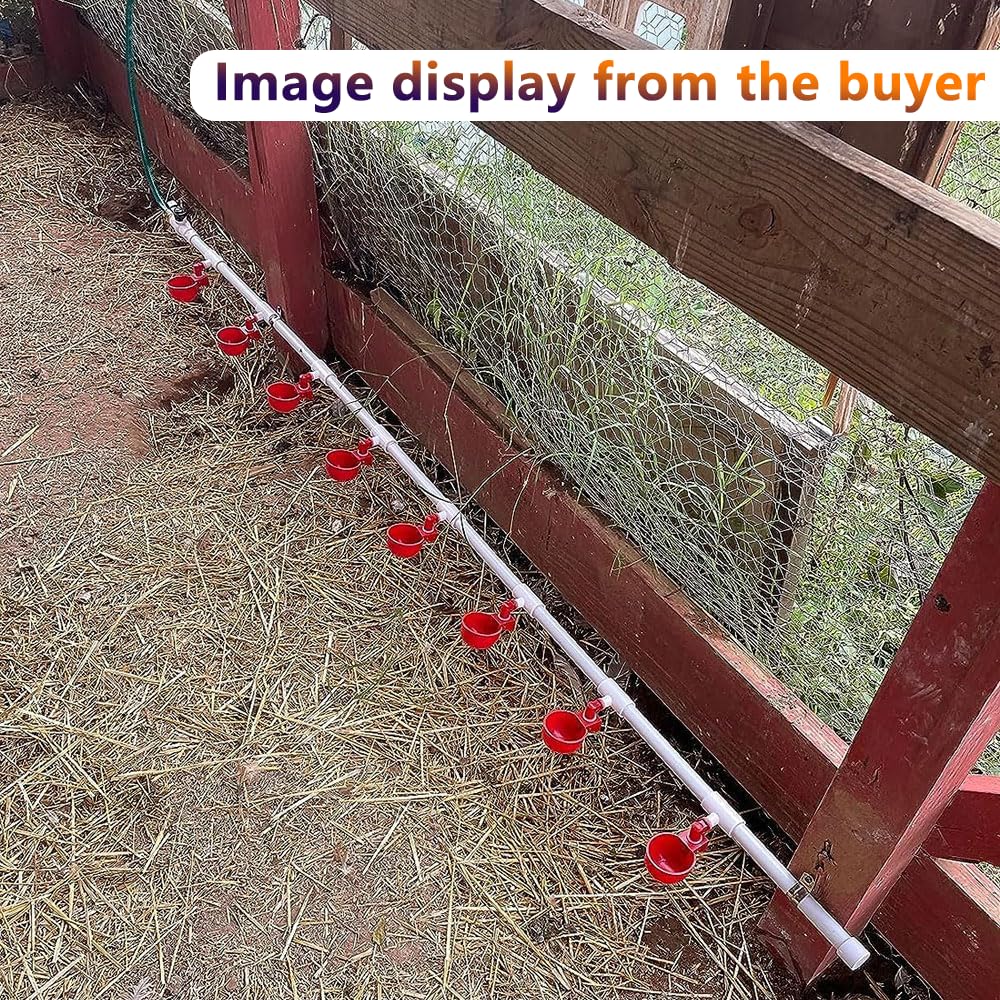 Automatic Chicken Watering System with Hose Connector Kit Y357771