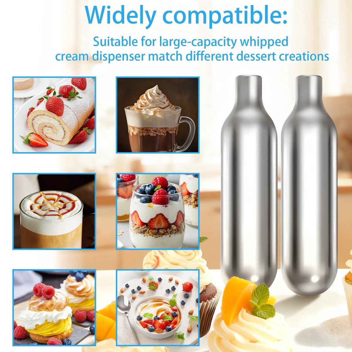 8g Whipped Cream Chargers 10-Pack H9605