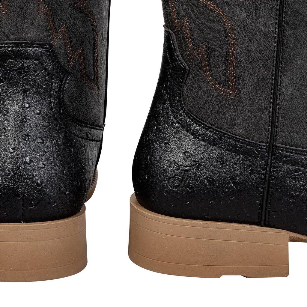 Mens Cowboy Boots Square Toe Wide Fit Q7553