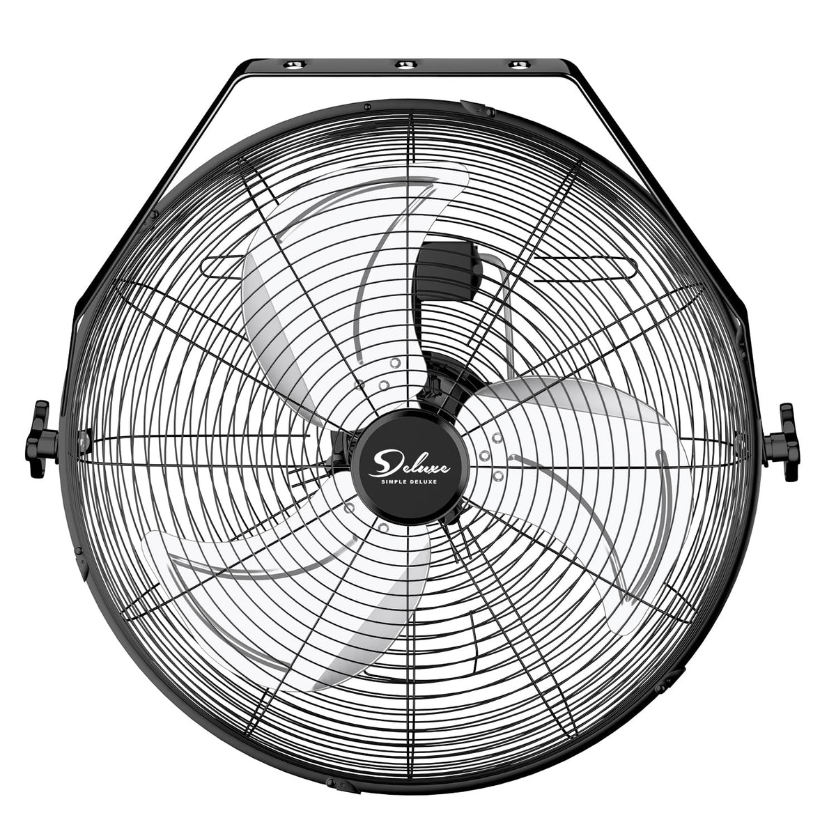20 Inch High Velocity 3 Speed Black Wall-Mount Fan E78892
