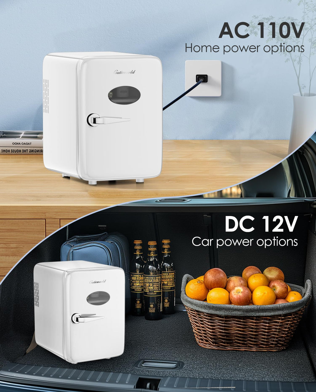 4L Pearly White Mini Skincare Fridge G857577