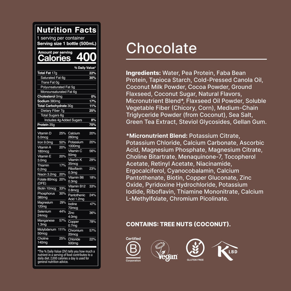 Black Edition Ready-to-Drink Vegan Protein Shake O873710