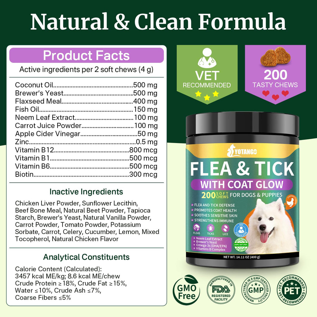 Dog Flea and Tick Prevention Chewables H371