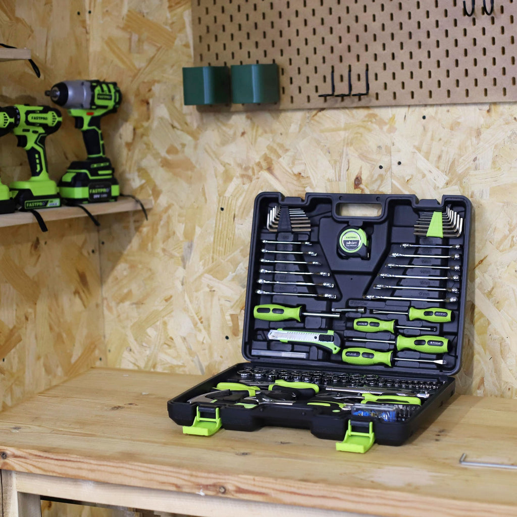 225-Piece Home Repairing Tool Kit with Tool Box T100