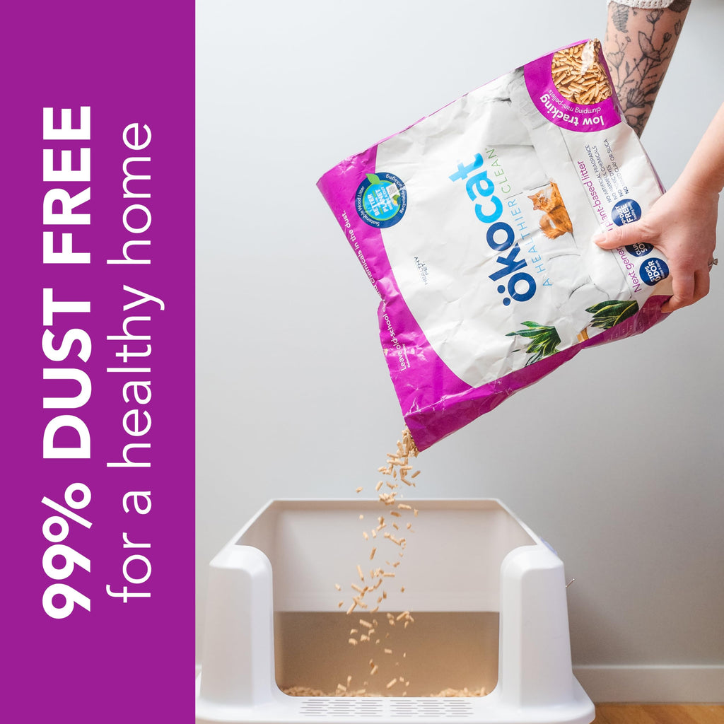 Unscented Wood Clumping Cat Litter Mini-Pellets 18.6 pounds D212707