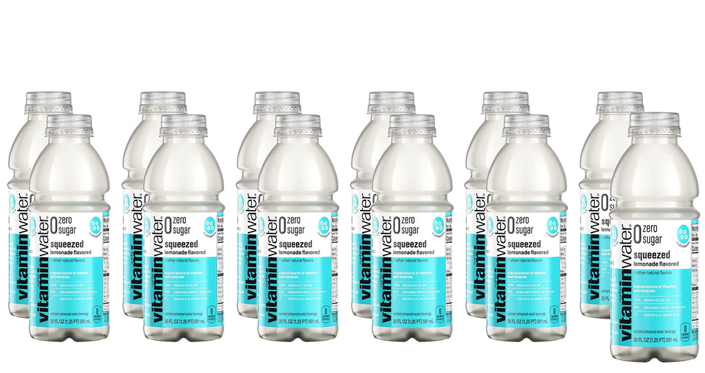 20 Fl Oz Vitamin Water ZERO Sugar Lemonade Pack of 12 W56511