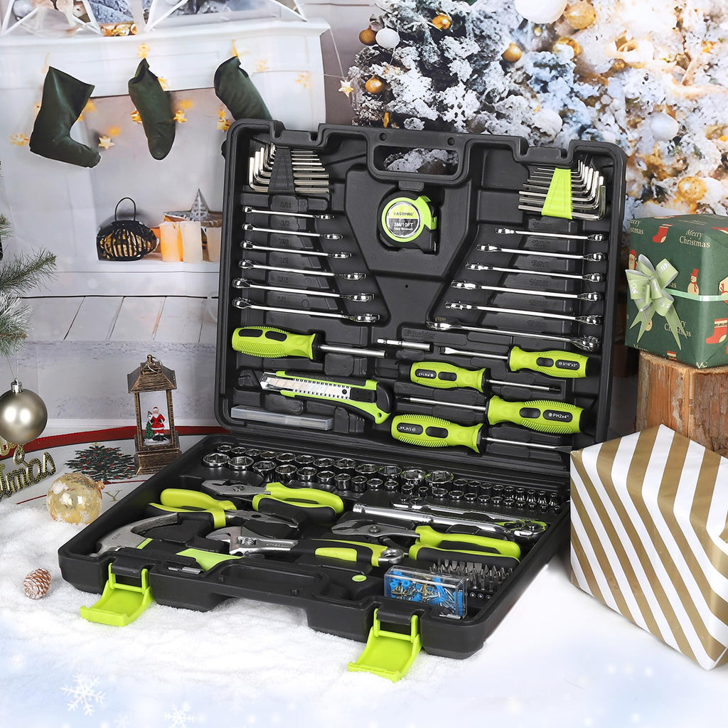 225-Piece Home Repairing Tool Kit with Tool Box T100