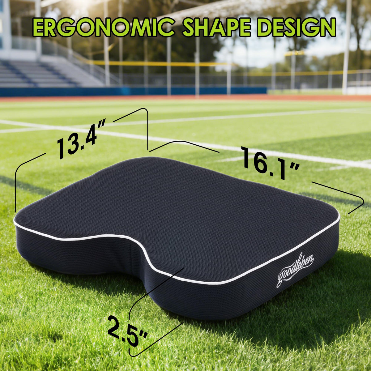 Dual-Layer Foam Breathable Waterproof Stadium Cushion P768411