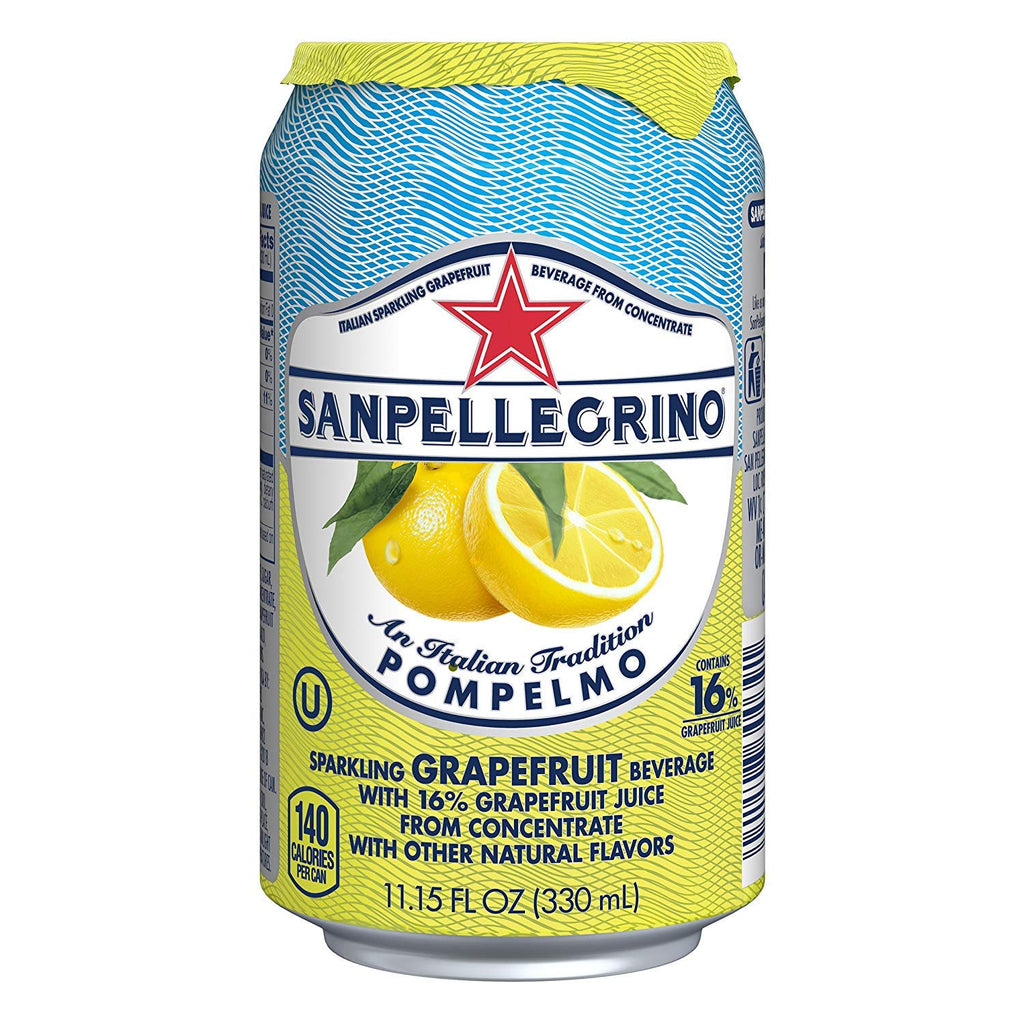Italian Sparkling Grapefruit Beverage 24 Pack of 11.15 Fl Oz Cans X9725