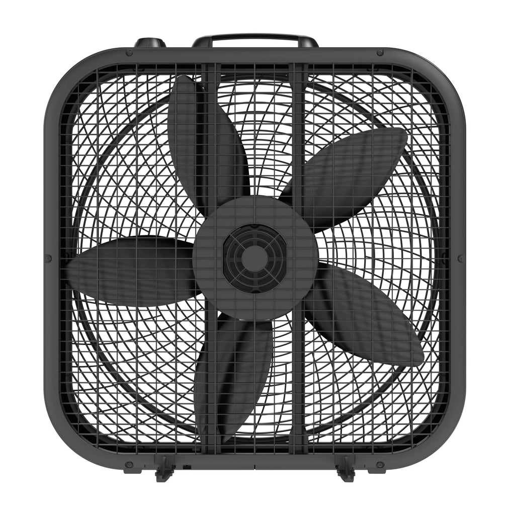 20" Classic Box Fan, 3 Speeds, Black C82536