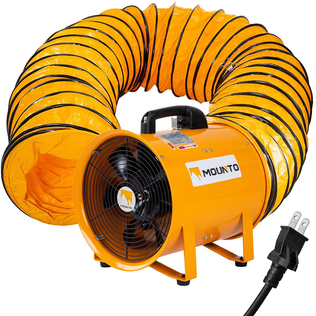 12-Inch Heavy Duty Cylinder Axial Fan with 25-Foot Vinyl Hose P69750