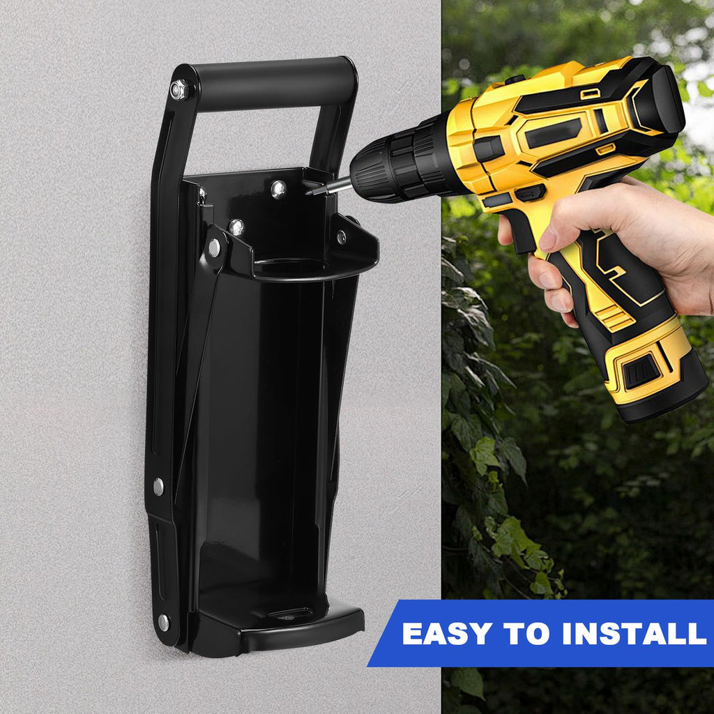 Heavy Duty Wall Mounted Can Crusher with Bottle Opener D448843
