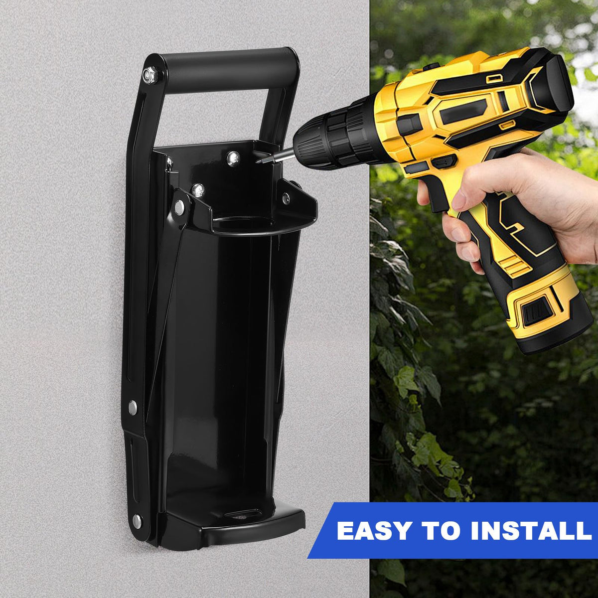 Heavy Duty Wall Mounted Can Crusher with Bottle Opener D448843