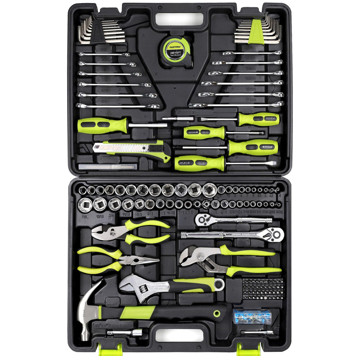 225-Piece Home Repairing Tool Kit with Tool Box T100