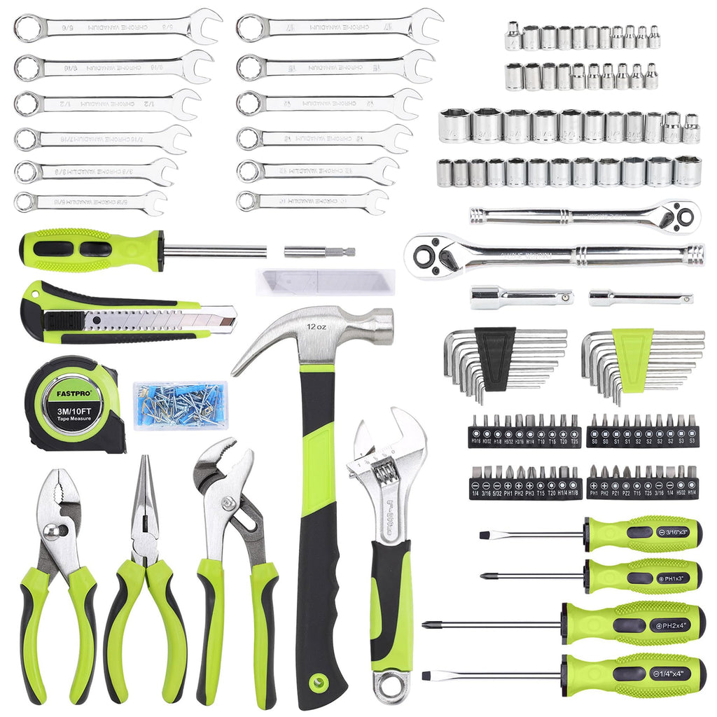 225-Piece Home Repairing Tool Kit with Tool Box T100