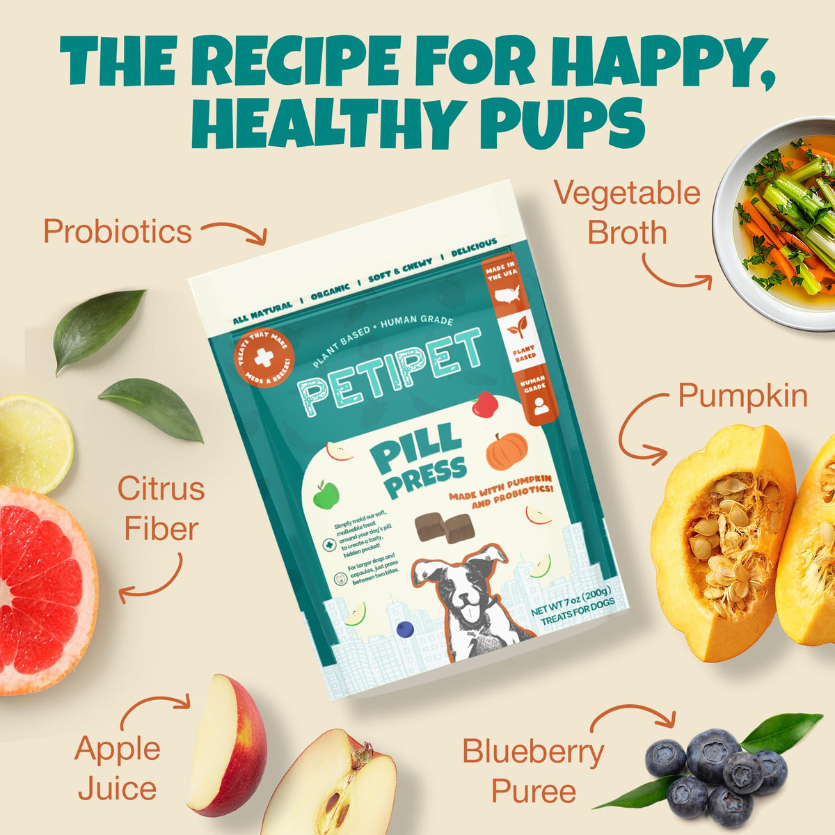 Pill Wraps for Dogs with Pumpkin and Probiotics G4865