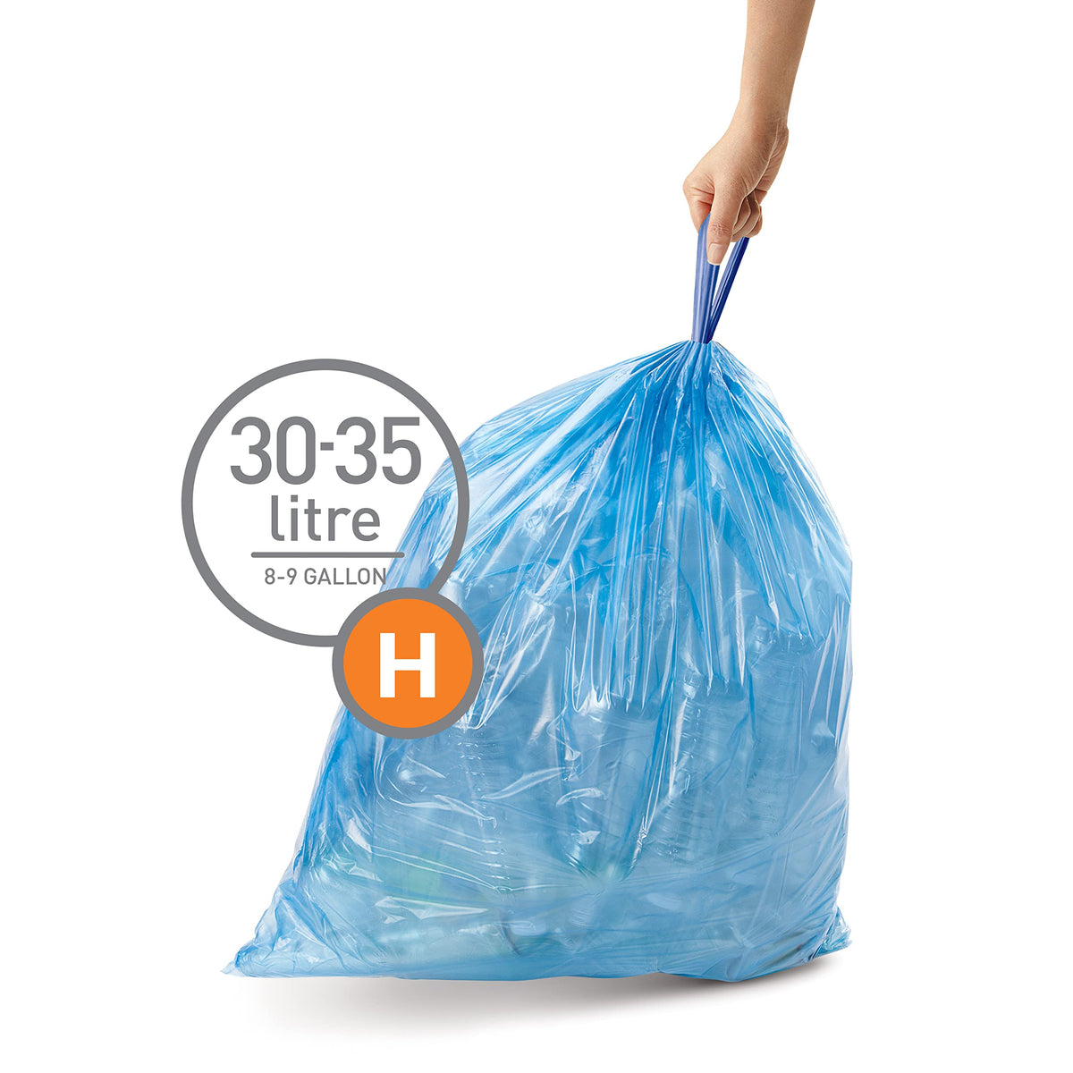 60 Count Drawstring Trash Bags, 30-35 Liter S442967