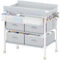 Grey Baby Changing Table with 4 Drawers W2639