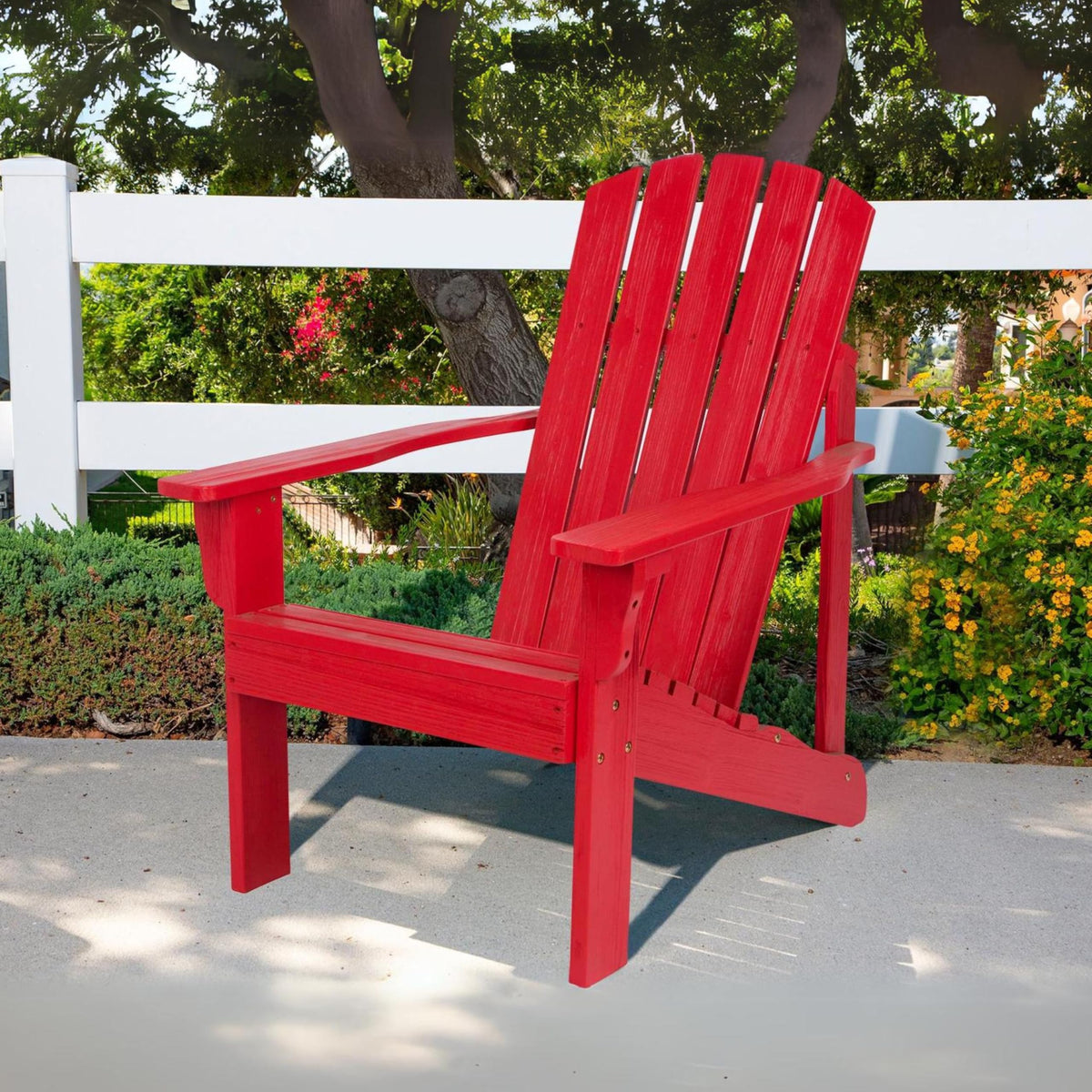 Chili Red Wooden Adirondack Chair R2124