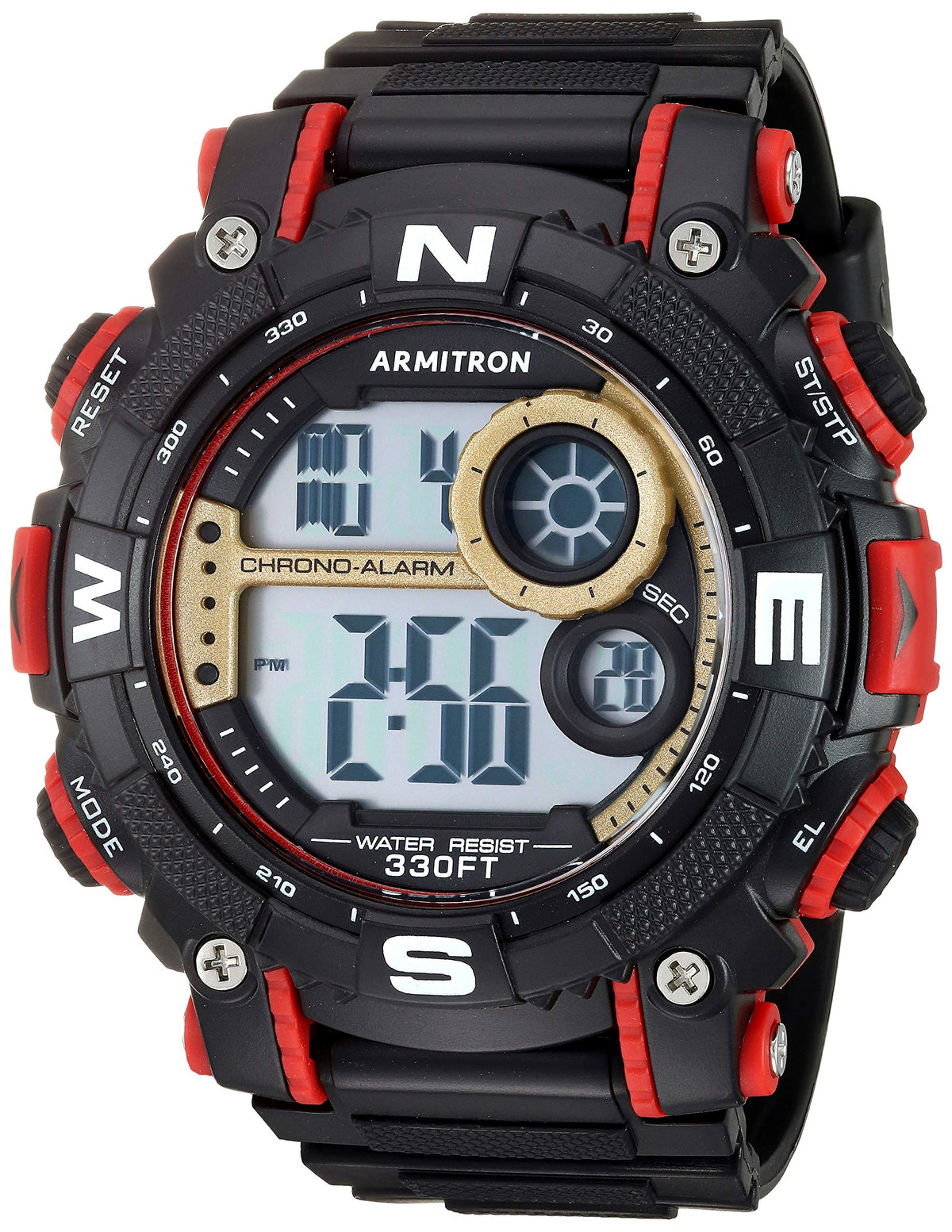 Digital Chronograph Resin Strap Watch G1878