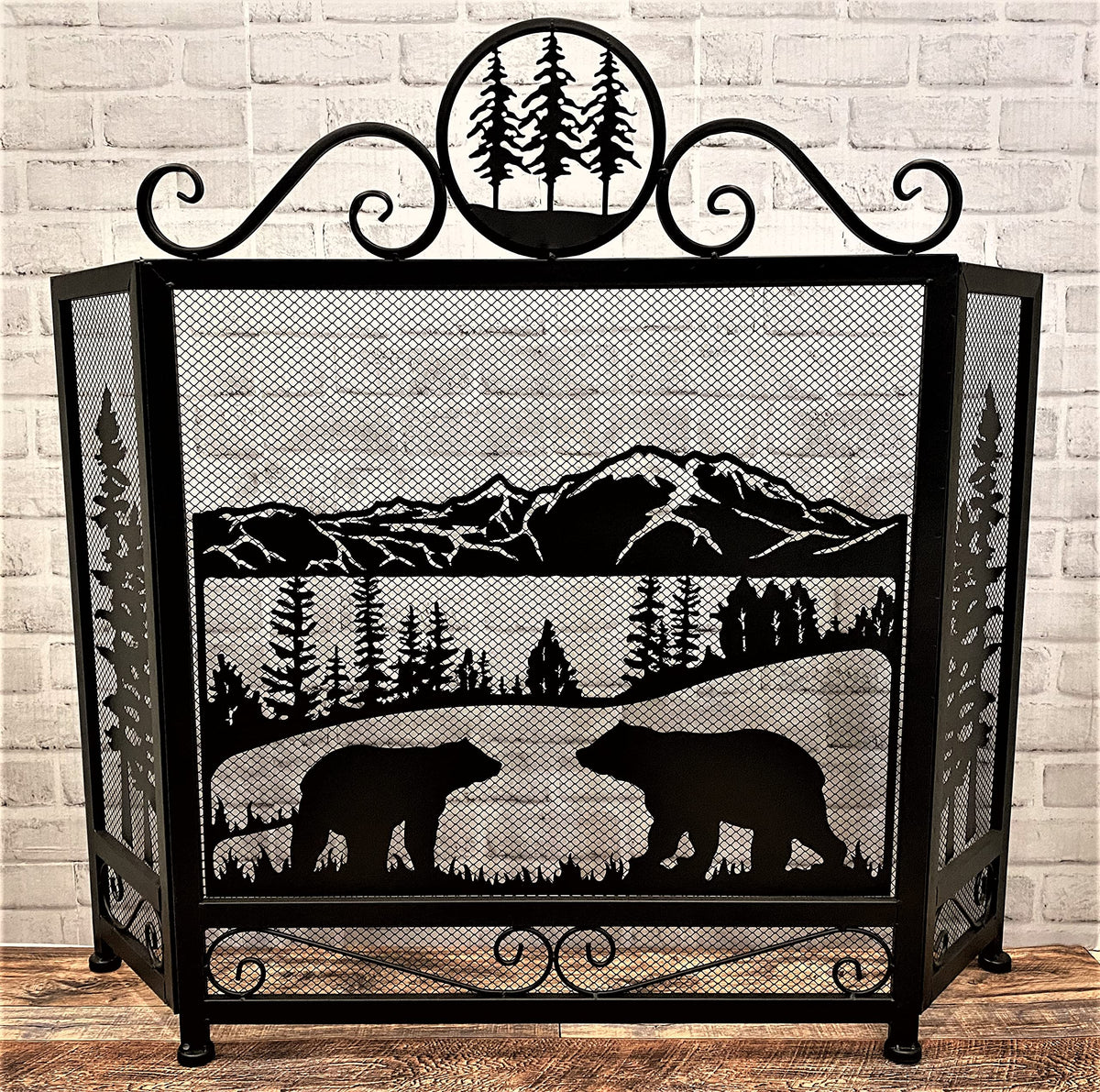 3-Panel Fireplace Screen F89924